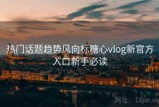 热门话题趋势风向标糖心vlog新官方入口新手必读