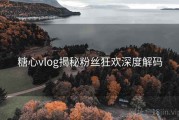糖心vlog揭秘粉丝狂欢深度解码