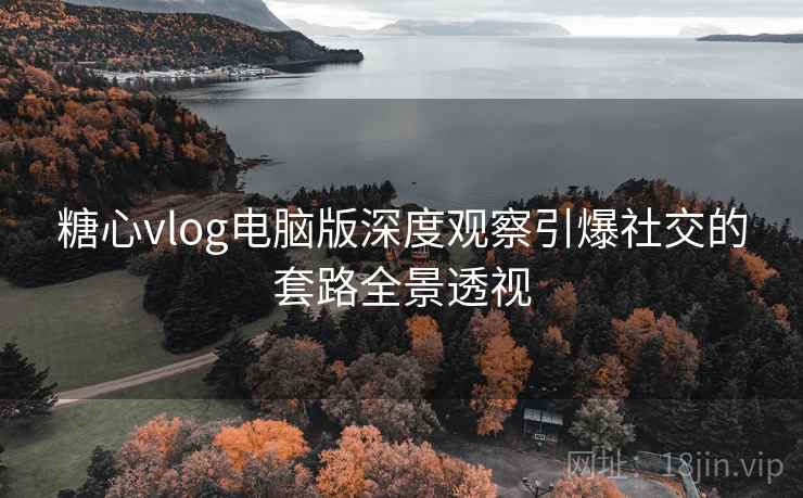 糖心vlog电脑版深度观察引爆社交的套路全景透视 糖心vlog电脑版深度观察引爆社交的套路全景透视