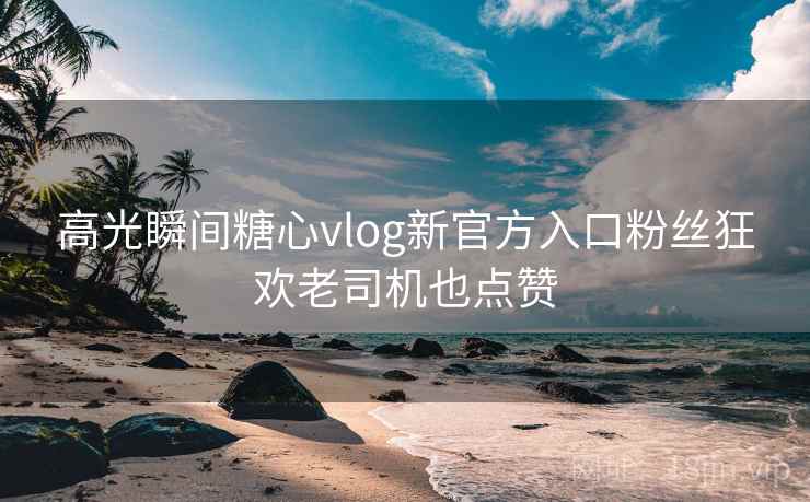 高光瞬间糖心vlog新官方入口粉丝狂欢老司机也点赞 高光瞬间糖心vlog新官方入口粉丝狂欢老司机也点赞